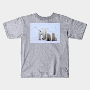 Polar Bears Family Portrait #3, Churchill, Canada Kids T-Shirt